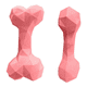 thumbnail image 1 of Hueso De Juguete De Hule Resistente Para Perros Xtellar Color Rosa, 1 of 3