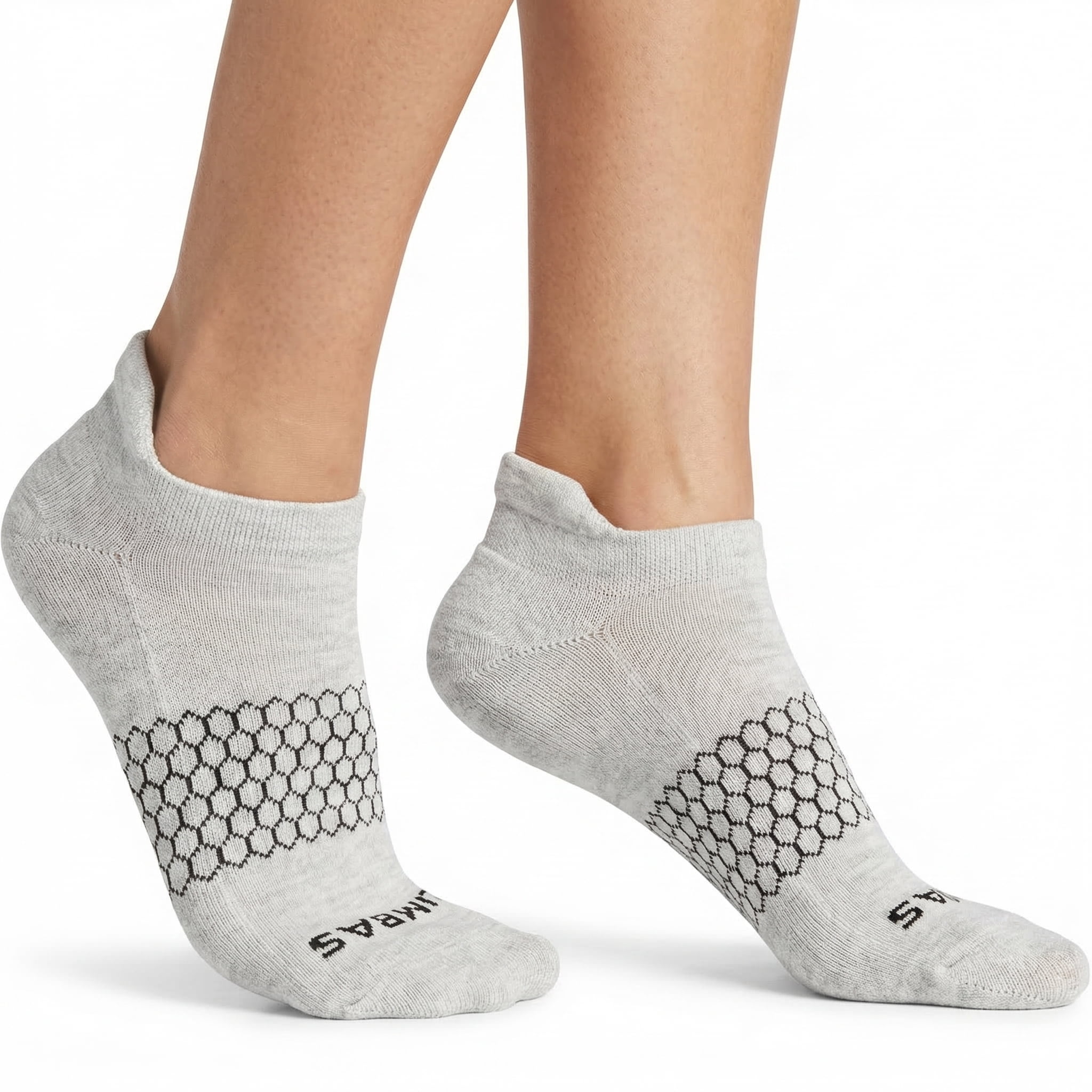 3 Pack Original's Grey Ankle Socks Size Large