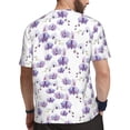 thumbnail image 2 of Wukai Orchids Flowers Print Men's Short-Sleeved Mesh T-Shirt,Quick-Dry Short Sleeve Workout T-Shirt-3X-Large, 2 of 8