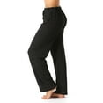 thumbnail image 2 of Just Love Silky Soft Women's Pajama Pants - Stretchy Sleepwear for a Great Night's Rest (Black With White Dots, Large), 2 of 3