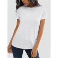 thumbnail image 4 of Womens Loose Fit Tshirts Short Sleeve Summer Tops Casual Workout Yoga Tunic T Shirts Tops, 4 of 6