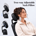 thumbnail image 5 of HOMRELEXA Ergonomic Office Chair Big and Tall with Adjustable Armrests and Headrest, PU Leather Comfy Desk Chairs for Home Office, Black, 5 of 10
