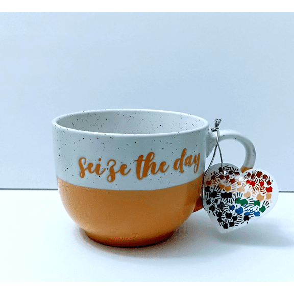 10 Strawberry Street 20 oz Blue Stoneware Mug