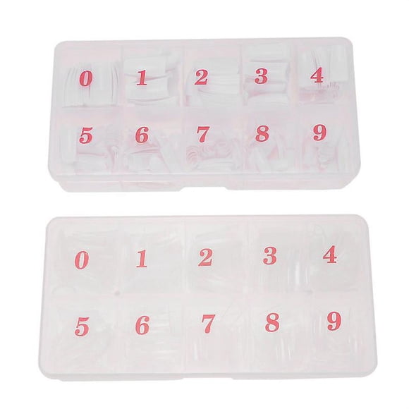 2 puntas de uñas artificiales.