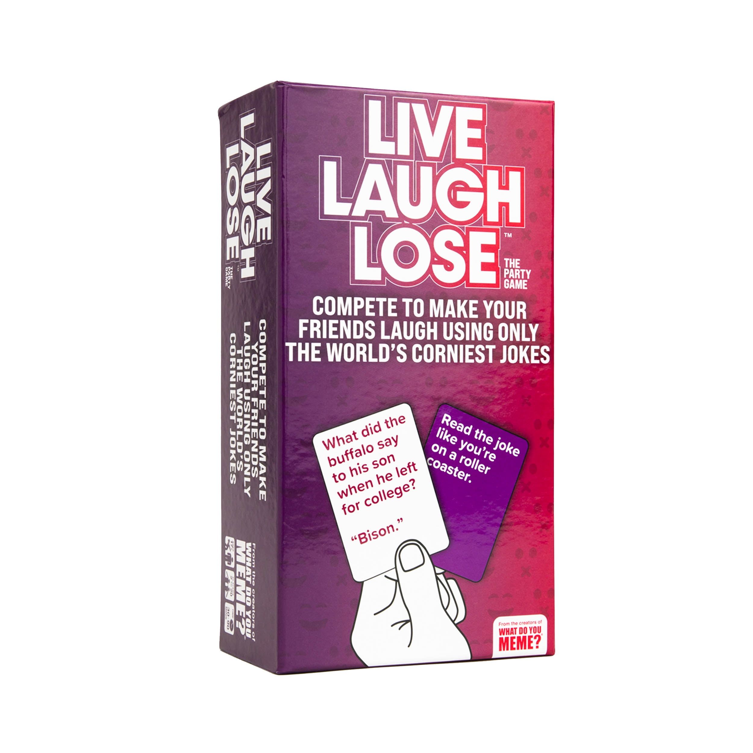 Live Laugh Lose - The Adult Party Game Where You Compete to Make Corny Jokes Funny - Card Game by What Do You Meme?