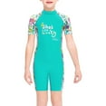 thumbnail image 1 of Guardoinrt Combinaison de Plongée pour Filles Maillot de Bain Shorty Enfant Col Rond Maillot de Bain Combinaison Verte m, 1 of 6