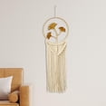 thumbnail image 1 of Tapiz tejido hecho a mano, decoración de pared, tapiz tejido, hermoso tapiz con borlas, tapiz bohemio para el hogar, boda, dormitorio, sala de estar, 1 of 10