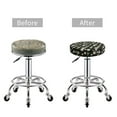 thumbnail image 3 of Uemuo Daisy Pattern Round Bar Stool Seat Covers Washable Stool Cushion Slipcover Elastic Bar Chair Covers-12 inch, 3 of 7