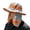 Grey, variant on Reflective Stripe Neck Flap Bucket Hat High Visibility Construction Work Sun Hat Outdoor Sun Protection Neck Flap Hat Red