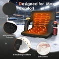 thumbnail image 3 of DKMOCO 2PCS 21" Wide Dual-Sided Heated Stadium Seats for Bleachers with Back Support, Bleachers Chair with Arm Rest, for Outdoor Sports (wiht 20000mAh Power Bank), 3 of 7
