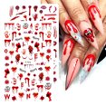 thumbnail image 3 of Nail Accessories Halloween 3D Red Stickers Eye Transfer Paper for DIY Manicure Designs, 3 of 3