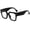 B, variant on Blue Light Blocking Glasses Fashion Oversized Big Square Frame Computer Eyeglasses for Women and Men Effective Protection