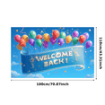thumbnail image 5 of Decorative Design Welcome Back Banner Colorful Theme Balloon Decoration Confetti Design for Celebration Party Event, 5 of 9
