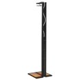 thumbnail image 5 of vidaXL Outdoor Shower Black 50x55x224 cm Poly Rattan and Acacia Wood, 5 of 5