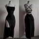thumbnail image 2 of TaTaai Women's Summer V-Neck Sleeveless Backless Tie Slit Long Dress Solid Casual Midi Dress for Daily Casual and Party Occasions Gift, 2 of 7