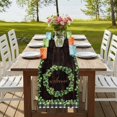 thumbnail image 4 of Table Runners 70 Inches Long Dress Scarves, Spring Eucalyptus Leaves Farmhouse Coffee/Dining/Kitchen Table Decor, Holiday Table Runner, Farmhouse Botanical Brown Wood 13x70 Inch, 4 of 9