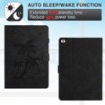 thumbnail image 2 of Allytechgroup Case for iPad 6th/5th Generation 9.7 inch 2018/2017 & iPad Air 2/Air 1,with Stand/Pencil Holder/Pockets/Magnetic Smart PU Leather Embossed Flower Wallet [Auto Wake/Sleep] Cover, Black, 2 of 7
