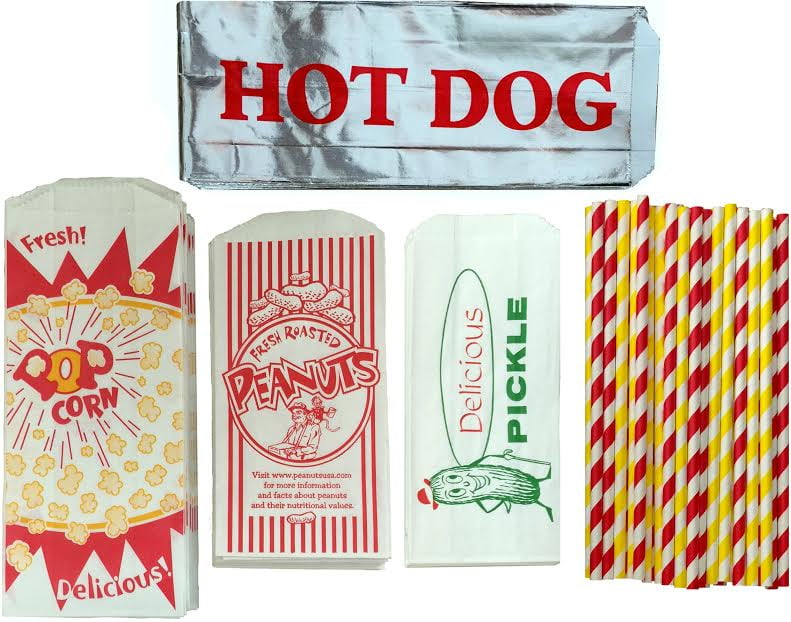 Ultimate Carnival Pack with Popcorn, Peanut, Pickle, Hot Dog Bag by