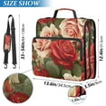 thumbnail image 3 of ALAZA Zipper Binder Luxury Roses Flower 3 Ring Trapper Keeper File Folder Organizer Bag, 3 of 8