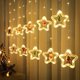 thumbnail image 1 of Luz De Cortina De Estrellas De Navidad Con Estatuilla, Luz De Cortina De Guirnalda De 3 M Ventana Interior Usb Blanco Cálido, Luz De Ventana De Decoración Navideña Luces 3D Ser, 1 of 1