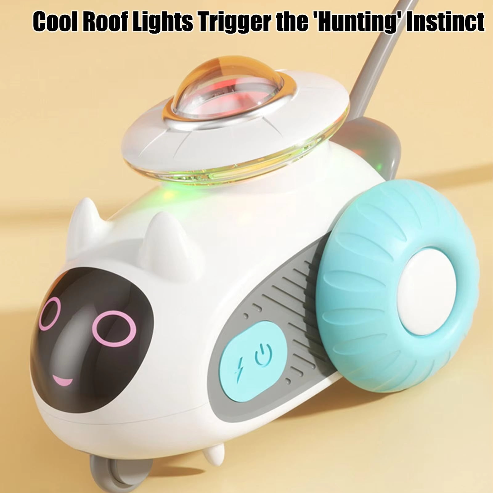 Smart Remote Control Pet Run Car, Electric Interactive Toy for Cats and Dogs, Self - Entertainment, Stress Relief - with Realistic Movement, USB Rechargeable, Durable Material - for Indoor/Outdoor Pl