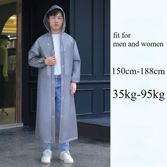 Transparent Windproof Bicycle Motorcycle Raincoat Woman Rain Poncho Impermeable EVA Hiking Raincoats For Man Rainwear