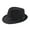 Black, variant on ievspot 1 Pcs Fedora Hat for Men Linen Wide Brim Sun Panama Cap Boater Summer Beach Sunhat Jazz Hat for Vacation