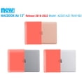 thumbnail image 6 of IBENZER Compatible with 2022 2021 2020 MacBook Air 13 inch Case M1 A2337 A2179 A1932, Hard Shell Case with Keyboard Cover & Type-C Adapter for Mac Air 13" (2018-2022), Coral Orange, W-AT13-LCOR+1TC, 6 of 11