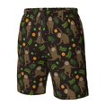 thumbnail image 4 of Balery Sloth Doing Yoga Traje de Baño Estilo Hawaiano para Hombre, Shorts de Secado Rápido con Bolsillos-Large, 4 of 6