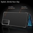 thumbnail image 3 of Case for Samsung Galaxy S20 FE, Carbon Fiber Design [Military Grade Protection] Heavy Duty Shockproof Protective Case, Anti-Scratch Ultra Slim Cover for Galaxy S20 FE 5G, 6.5 inch Black, 3 of 13
