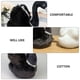 thumbnail image 5 of 1pc corona cisne muñeca juguete adorable peluche muñeca niños hogar juguete negro, 5 of 5