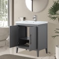 thumbnail image 3 of Vanity Art 30” Single Sink Bathroom Vanity Cabinet with Ceramic Countertop, 3 of 12
