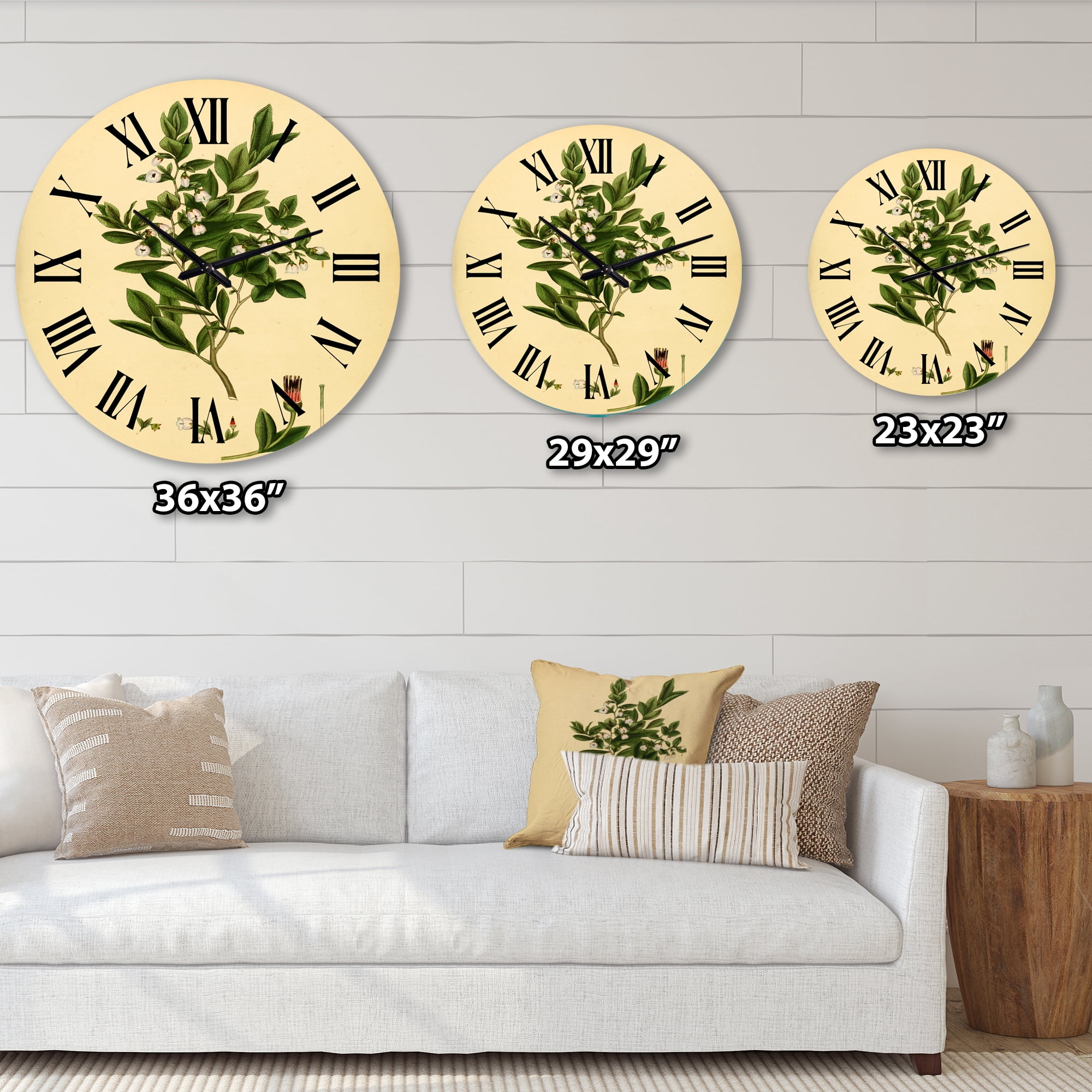 Designart 1 in Quartz Traditional Wall Clock