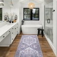 thumbnail image 2 of CAMILSON Machine Washable Rug Distressed Vintage Area Rugs Stain and Water Resistant Traditional Bohemian Indoor Carpet (2x6 2002-Grey), 2 of 8