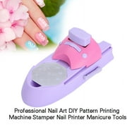 Professional Nail Art DIY Pattern Printing Machine Stamper Portable Nail Printer Practical Manicure Tools