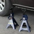 thumbnail image 4 of TCE Steel Jack Stands: 3 Ton (6,000 lb) Capacity, Blue, 1 Pair,DMT43202U, 4 of 5