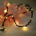 thumbnail image 4 of Efavormart 10 FT 30 LED Green Leaf Battery Operated Fairy String Lights Party Home Kitchen Bar Decoration, 4 of 10