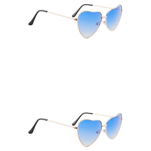 Minnieouse Gafas de sol de corazón Estilo vintage Protección ocular Gafas de seguridad Accesorios de festival Accesorios de mujer para viajar Type1 NO1