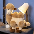thumbnail image 2 of 14inch Realistic Camel Plush Toy Stuffed Animal Soft Cuddly Desert Mammal Figurine for Home Decor and Family Gifts, 2 of 4