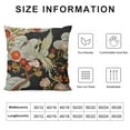 thumbnail image 5 of Nawypu  Japanese Crane Throw Pillow Cover Asian Oriental Heron Bird Colorful Floral Branch Clouds Square Pillow Case Cushion Cover for Home Car Decorative, 5 of 5