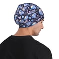 thumbnail image 5 of Xecao crystal cool Skull flower Print Beanie Knitted Hat for Men Women, Winter Fashion Knit Cuffed Caps Unisex, 5 of 7