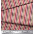 thumbnail image 2 of Soimoi Crepe Silk Fabric Vertical Stripe Printed Craft Fabric by the Yard 42 Inch Wide, 2 of 5