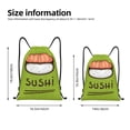 thumbnail image 2 of Fotbe Fresh Sushi Bolsa Mochila con Cordón Estampada, Bolsa de Gimnasio Deportiva, Bolsa Cinch, Bolsa con Cordón para Hombres y Mujeres-Small, 2 of 6