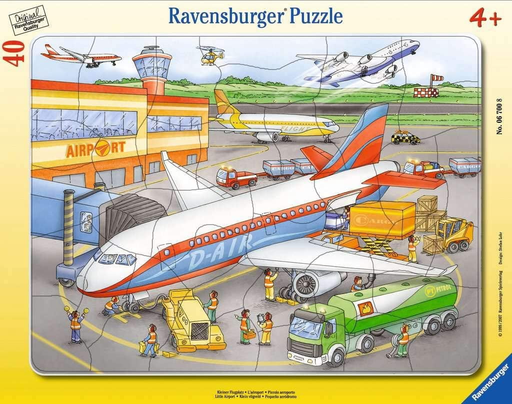 Ravensburger Children s Puzzle 06700 Small Airfield Frame Puzzle For Children From 4 Years 