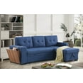 thumbnail image 6 of Living Room Modern Linen Sectional Sofa 220cm with Chaise and Storage, 6 of 19