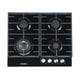 thumbnail image 2 of Parrilla Gas KUTCHEN KPG42660B 4 Quemadores Cristal Templado Negro 60cm, 2 of 6