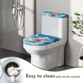thumbnail image 4 of HELLHERO Butterfly and Lamb Pattern Toilet Top Cover Set 17x21 Inches Soft Machine Washable for Modern Bathrooms, 4 of 8