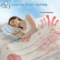 thumbnail image 3 of Coastal Red Cooling Blanket, Lightweight Breathable Summer Throw Blanket with Double Sided Cold Effect,Nautical Coral Seahorse Starfish Shell Picnic Beach Blankets Bed Sheet for Hot Sleepers 40"x60", 3 of 8