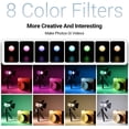 thumbnail image 3 of RM01 Mini LED Video Light Waterproof Portable Lighting Kit with 8 Color Filters, Barndoor, Diffuser, Dimmable Fill Light 5600K CRI95, Lume Cube Camera Light for Macro Photography, Stop Motion, 3 of 5