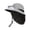 Z03-Light Gray, variant on LRen Kids Solar Powered Fan Hat for Outdoor Adventures Wide Brim Summer Cap with USB Rechargeable Fan and UPF 50 Sun Beige(供应商口哨颜色随机发货)
